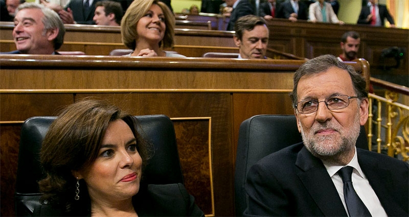 Mariano Rajoy y Soraya Sáenz de Santamaría Foto: PP