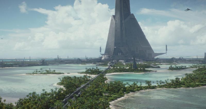 Scarif de Star Wars: Rogue One, tiene cierto parecido a Dubai.