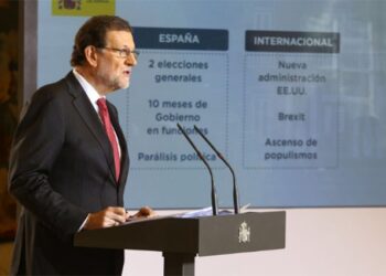 Mariano Rajoy en la rueda de prensa tras el último Consejo de Ministros
