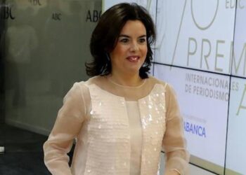 Soraya Sáenz de Santamaría a su llegada a los Premios Internacionals de Periodismo de 'ABC' (Foto oficial 'ABC')