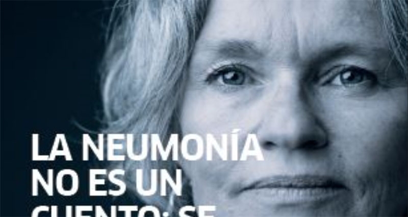 Imagen de la campaña para informar sobre la neumonía neumocócica