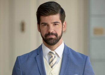 Miguel Ángel Muñoz, caracterizado de Alonso Núñez de Losada en 'Amar es para siempre'