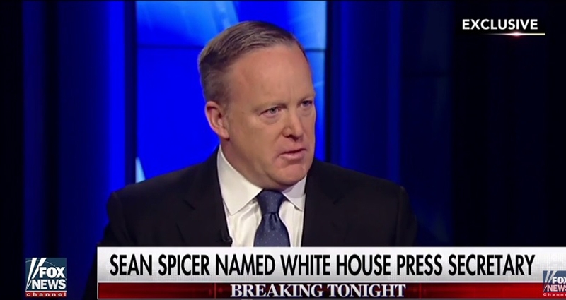 Sean Spicer, el próximo secretario de prensa de la Casa Blanca. FOTO: Youtube.