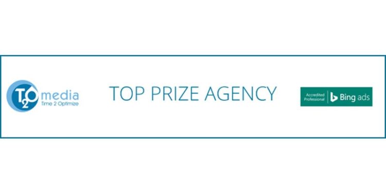 T2O media gana el Top Prize Agency de Bing.