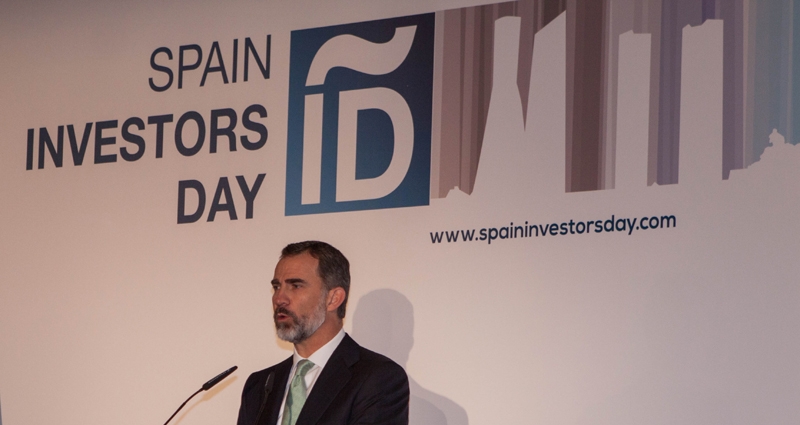 Felipe VI, durante la inauguración de la VII edición del Spain Investors Day. FOTO: Estudio de Comunicación.