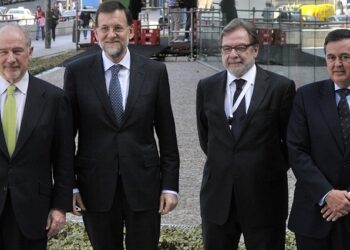 Mariano Rajoy, Rodrigo Rato y Juan Luis Cebrián