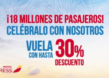 Iberia Express alcanza los 18 millones de pasajeros