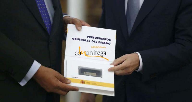 La imagen que acompaña el informe de Comunitega sobre los Presupuestos Generales del Estado 2017. FOTO: Comunitega.