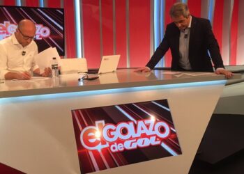 Jesús Gallego y Manolo Lama antes del estreno de 'El Golazo de GOL'