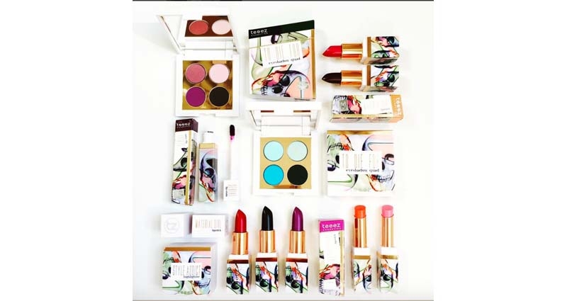 Algunos de los productos de Teeez Cosmetics. FOTO: Sheridan Comunicación.