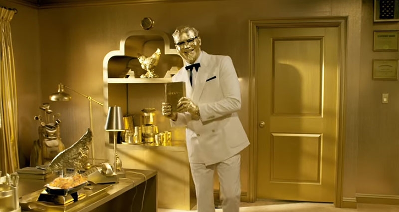 Fotograma del último anuncio de KFC por la agencia publicitaria Wieden + Kennedy