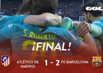 Imagen ofrecida por GOL en su cuenta de Twitter tras la finalización del partido