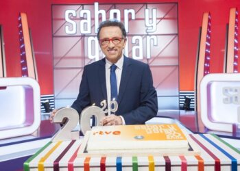 Jordi Hurtado celebrando el 20 aniversario de 'Saber y ganar'
