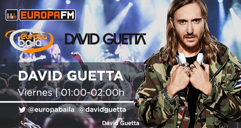 David Guetta en una de las fotos promocionales de 'Europa Baila' (Europa FM)