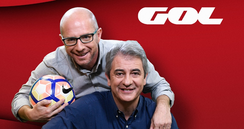 Manolo Lama y Jesús Gallego en una foto promocional de 'El Golazo de GOL'