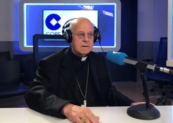 Ricardo Blázquez, presidente de la Conferencia Episcopal Española, esta mañana en los estudios de COPE