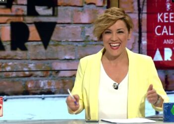 Cristina Pardo durante un programa de 'Al Rojo Vivo' (laSexta)