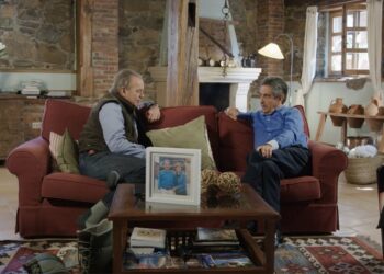 Bertín Osborne y Miguel Ángel Revilla en 'Mi casa es la tuya' (Telecinco)