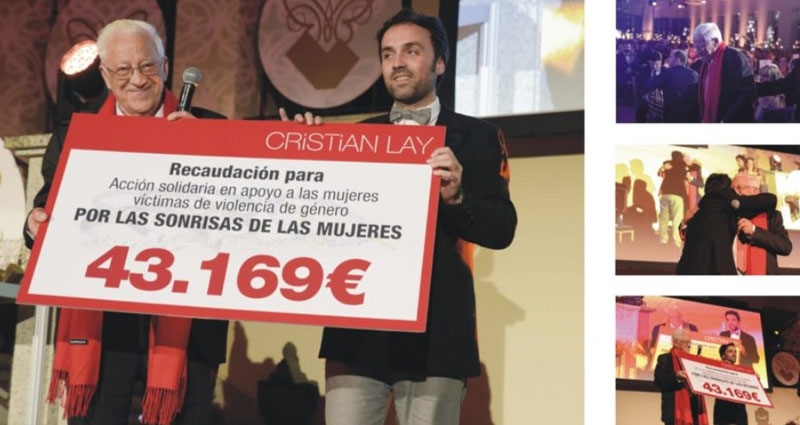 El Padre Ángel destina 43.000 euros recaudados por la campaña de Sheridan Comunicación para las mujeres víctima de violencia machista. FOTO: Sheridan Comunicación.