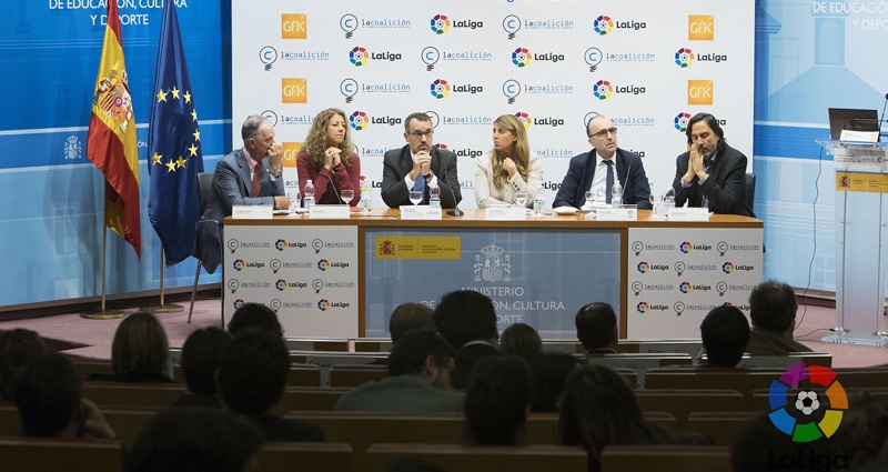 Presentación del Observatorio de la piratería y hábitos de consumo de contenidos digitales (Foto @LaLiga)