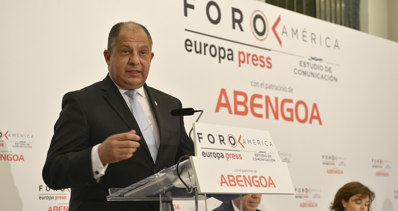 Luis Guillermo Solís, presidente de Costa Rica. FOTO: Estudio de Comunicación.