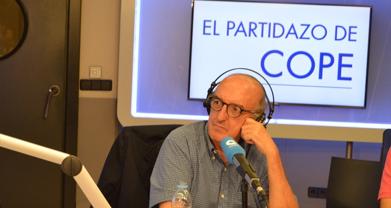 Jaume Roures durante una entrevista en 'El Partidazo de COPE'