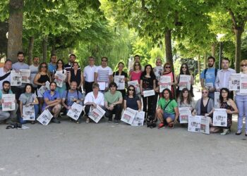 Trabajadores de 'El Diario de Soria' y 'El Heraldo de Soria'