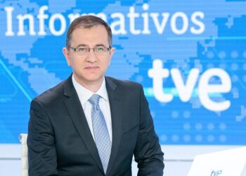 Pedro Carreño, director y presentador del 'Telediario Fin de Semana' de TVE