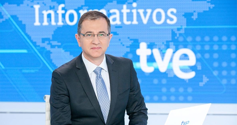 Pedro Carreño, director y presentador del 'Telediario Fin de Semana' de TVE