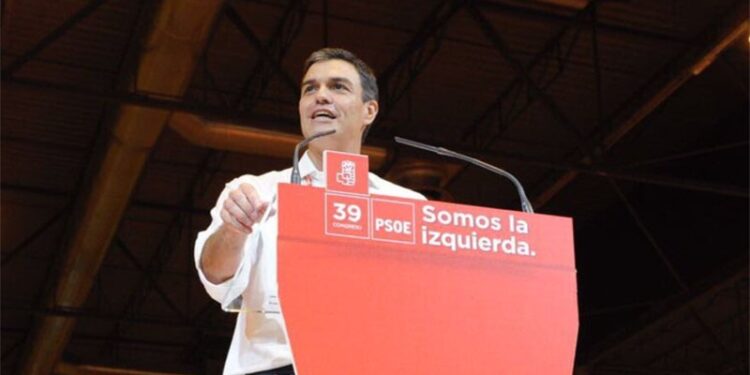 Pedro Sánchez en el Congreso del PSOE este fin de semana
