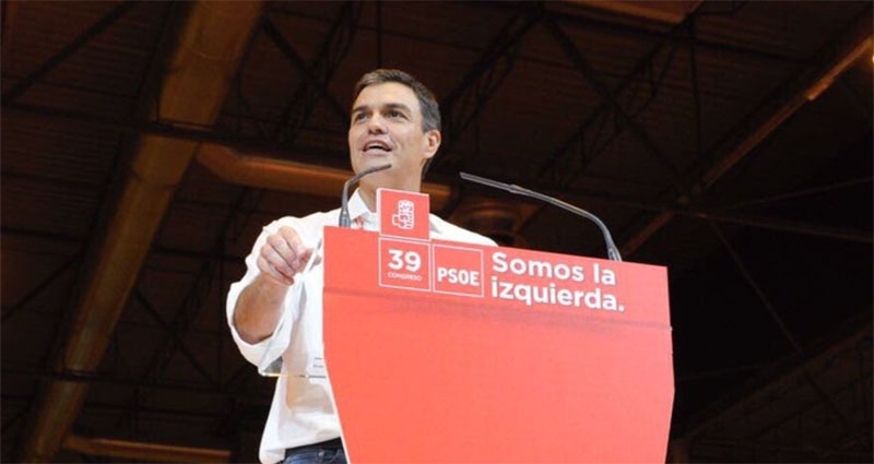 Pedro Sánchez en el Congreso del PSOE este fin de semana