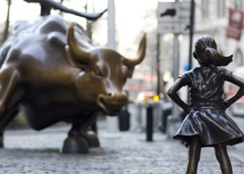 Imagen de la estatua en Wall Street