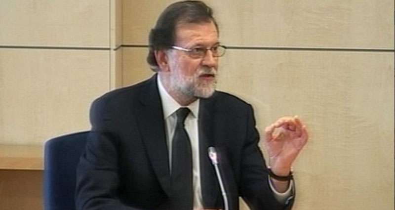 Mariano Rajoy declarando ante el juez