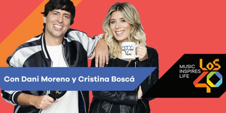 Dani Moreno y Cristina Boscá en una imagen promocional de 'Anda Ya!' (Los 40)