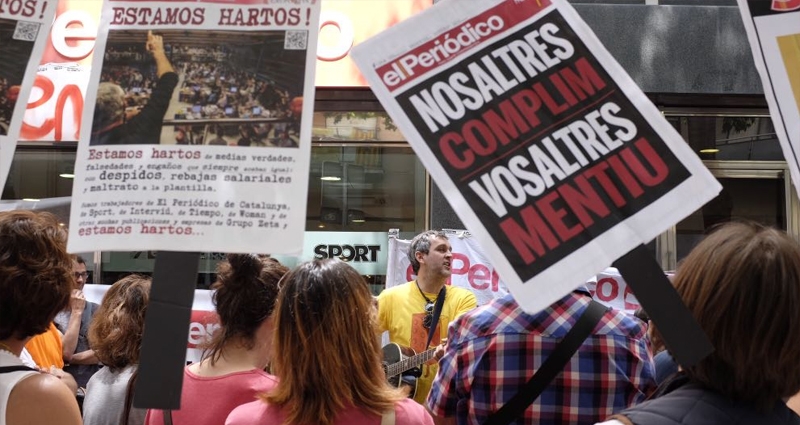 Trabajadores de 'El Periódico'