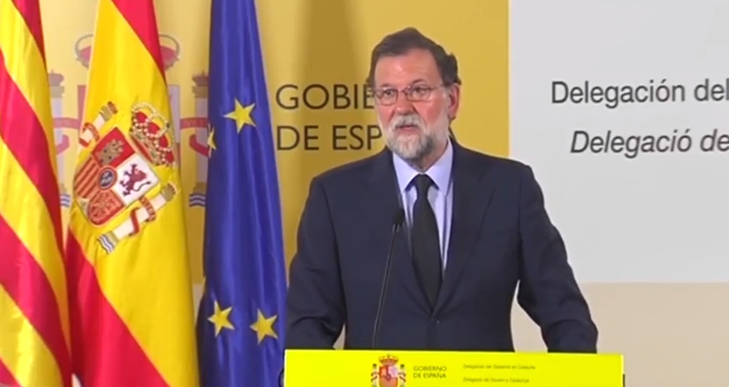 Rajoy comparece ante los medios tras los atentados