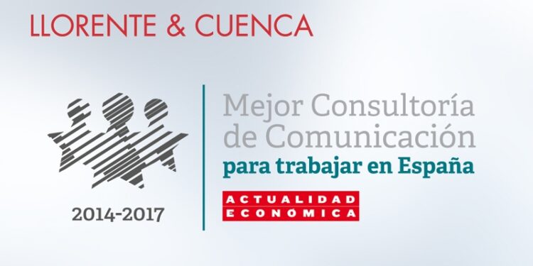 Llorente & Cuenca elegida Mejor Consultoría de Comunicación para trabajar en España