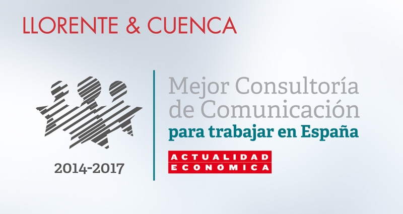 Llorente & Cuenca elegida Mejor Consultoría de Comunicación para trabajar en España