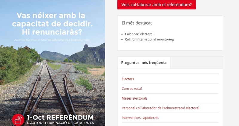 web informativa del referéndum