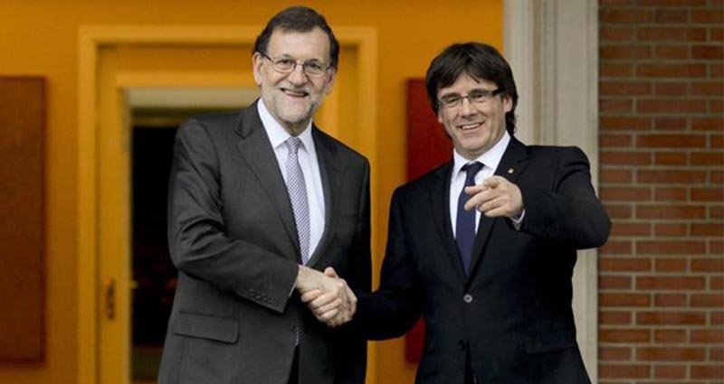 Mariano Rajoy y Carles Puigdemont