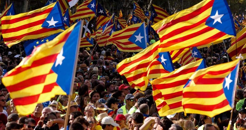 Manifestación por la independencia de Cataluña