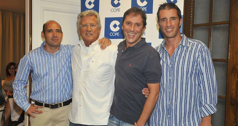 Juan Antonio Alcalá, Pepe Domingo Castaño, Paco González y Joseba Larrañaga en una imagen de archivo