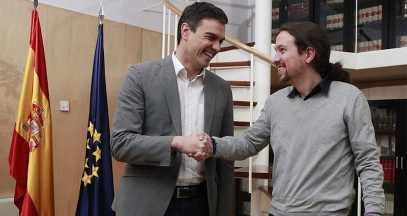 Pedro Sánchez y Pablo Iglesias