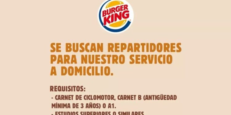 La falsa oferta de trabajo de Burger King