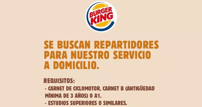 La falsa oferta de trabajo de Burger King