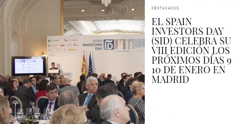 El Spain Investors Day reúne a 39 empresas cotizadas en enero, la mayoría del Ibex 35