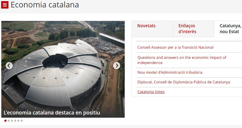 Página web de la Generalitat