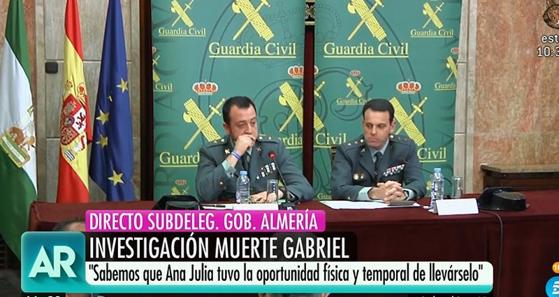 Rueda de prensa de la Guardia Civil. Foto: @elprogramadear