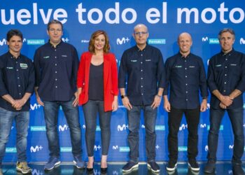 Álex Crivillé, Juan Martínez, Izaskun Ruiz, Ernest Riveras, Randy Mamola y Ricard Jové