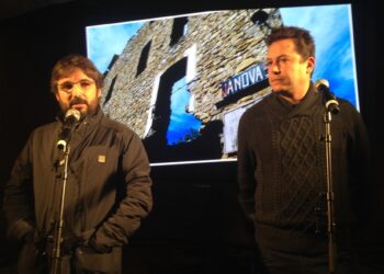 Jordi Évole y Mario López (director de Antena de laSexta) en una imagen de archivo
